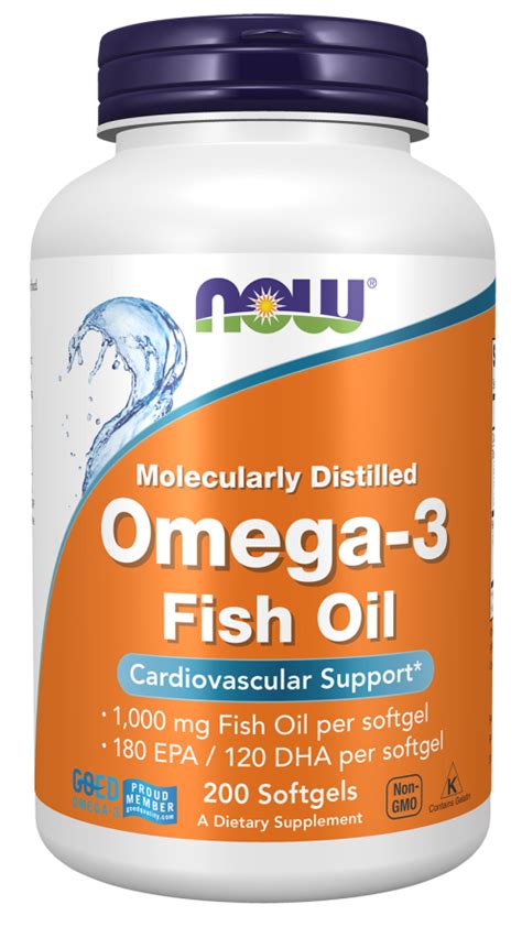 now molecularly distilled omega 3